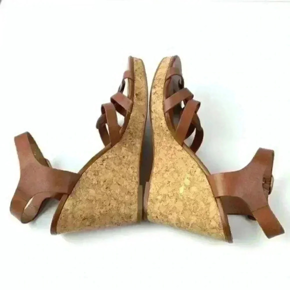 Lucky brand platform wedges 9 39 willows leather - Picture 5 of 9